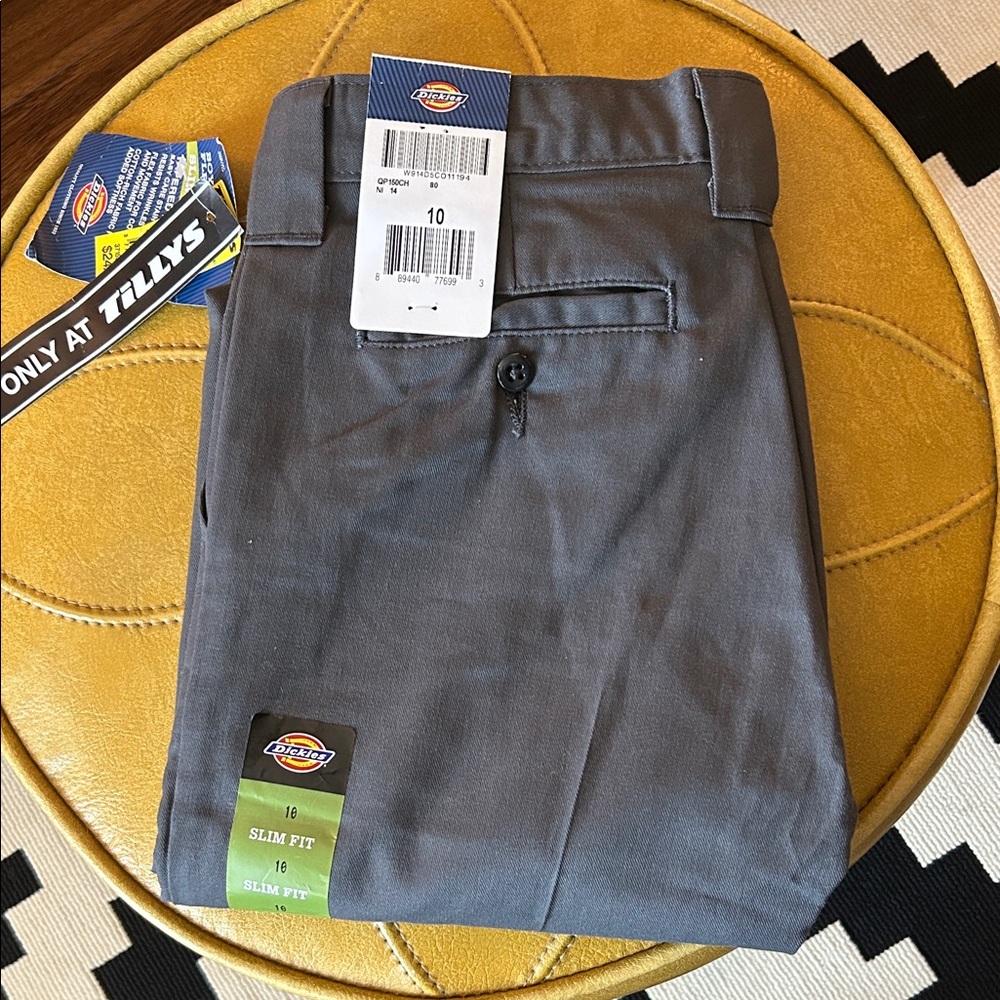 Dickies Charcoal Slim Fit Boys - NWT
